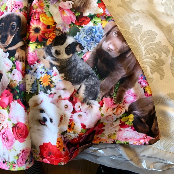 Pretty Snake Puppy Garden Party Fit&Flare Dress - Picture 6 of 14